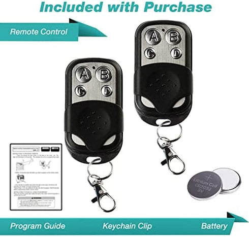 2 for Chamberlain Liftmaster Craftsman Garage Door Opener Remote Keychain