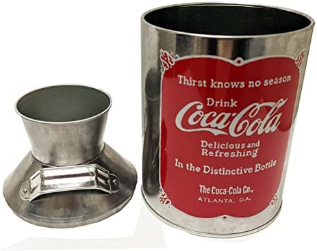 The Tin Box Company Coke Replica Milk Can, Red, 4-1/4 x 8" - 666217