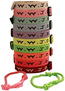 20 plus 2 WWJD Bracelets - What Would Jesus Do Woven Wristbands Per Pack - Religious Christian WWJD Bracelet for fundraisers Neon, Pastel Color, 20 pieces plus 2, Perfect for men women boys and girls