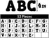 ArtSkills Paper Poster Letters and Numbers for Projects and Crafts, 4" and 2.5", Black, 150 Pieces