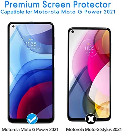 COOKOE Glass Screen Protector for Motorola Moto G Power 2021 Tempered Glass Screen Protector Film for Moto G Power 2021,9H Hardness,Anti Scratch,Bubble Free Protective Film 2-Pack