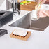 3 Pack Bamboo Wood Soap Dish, Natural Drainage Bar Soap Holder, Soap Tray for Shower Bathroom Kitchen