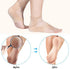 Bememo 4 Pairs of Moisturizing Soft Gel Heel Socks Breathable Open Toe Socks for Dry Cracked Skin Hydrating Day and Night Care Skin