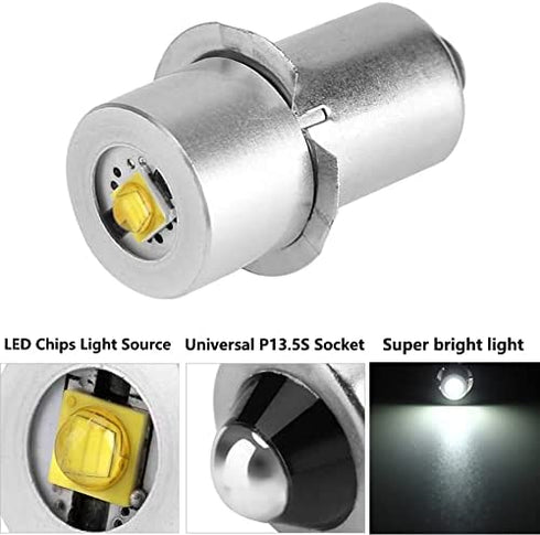 LudoPam Conversion Upgrade LED Bulb for 3 4 5 6 Cell C/D Maglite Flashlight
