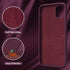 OuXul iPhone 11 Case,Liquid Silicone Gel Rubber Phone Case,Compatible with iPhone 11 Case Cover 6.1 Inch Full Body Slim Soft Microfiber Lining Protective Case (Wine)