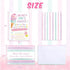 WERNNSAI Glitter Ice Cream Party Invitations with Envelopes - 20 Count Pink Sweet Popsicle Fill in Invite Cards for Girls Birthday Baby Shower Wedding Summer Pool Beach Party Supplies