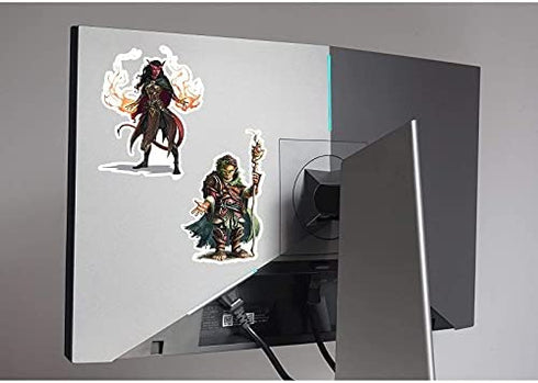 GTOTd Dungeons and Dragons Stickers?20 pcs?Large Size?Gifts Games DND Merch Party Supplies Decor Decals Vinyls for Suitcase Laptop Waterbottle Phone Teens Girls