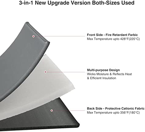 Funnygame Easy Press Mat 12x12, Heat Press Pad for Cricut Easypress 3/2/Easypress/Cricut Easy press Mat Both Sides for HTV Ironing Insulation Craft and Vinyl Heat Transfer Projects