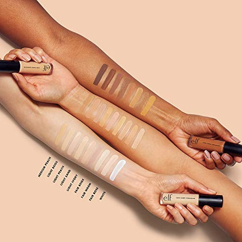 e.l.f. 16HR Camo Concealer, Full Coverage & Highly Pigmented, Matte Finish, Fair Rose, 0.203 Fl Oz (6mL)