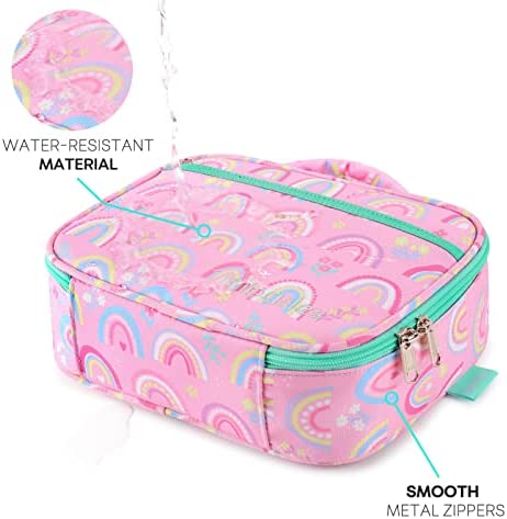 mibasies Kids Lunch Box for Girls and Boys Toddler Insulated Lunch Bag (Rainbow)