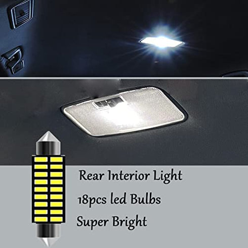 10pcs Tacoma Interior LED Lights Kit Super Bright LED Map Dome Light Bulbs for Toyota Tacoma 2005 2006 2007 2008 2009 2010 2011 2012 2013 2014 2015 2016 2017 2018 2019 2020 2021 2022 all models