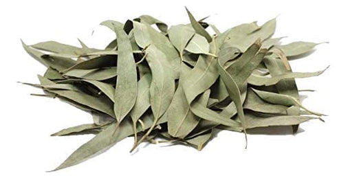 Eucalyptus Whole Leaves, Hojas enteras de eucalipto 2 oz/56.6 Gr, Herbal Loose Tea, whole leaf 2 oz eucalipto tea, Non-irradiated, help in colds, sore throats & digestion.2 oz Resealable Stand Up Pouch to Ensure Freshness