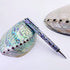 LACHIEVA luxury Handcrafted Shell Abalone Metal Ballpoint Pen Compatible with Germany Schmidt P900M Refill, Best Gift for Writing (Blue and Black 2 Refills), Nice Pen for Men & Women and Christmas