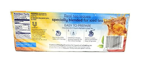 Lipton Black Tea Bags, Cold Brew, Decaf, 22 ct