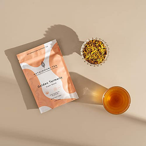 AIP Diet Anti Inflammatory Tea Herbal Blend for Autoimmune Protocol Compliant Foods, AIP, Whole 30, Paleo friendly - 100% Organic Sachet Tea Bags of Loose Leaf Herbs for inflammation - Ayurvedic Anti-Inflammatory turmeric rooibos ginger tea