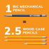 BIC Mechanical Pencil Variety Pack, Number 2 Pencils With Erasers, Fine Point (0.5mm), Medium Point (0.7mm) and Thick Point (0.9mm), 60 Count, Bulk Mechanical Pencils for School or Work (WX7TG026-BLK)