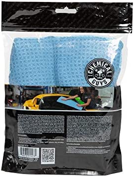 Chemical Guys MIC701 Waffle Weave Glass and Window Microfiber Towel, Light Blue (24" x 16")