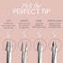 Tweezer Guru Eyebrow Tweezer Set for Women & Men - Professional Slant and Pointed Tweezers Set with Case - Precision Tweezers Kit for Facial Hair, Splinter and Ingrown Hair Removal (4 PC-W)