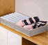 SYGY 2Pack Bra Organizer Storage for Dresser Drawers, Foldable Organizer Divider Fabric Drawer Organizers, Closet Organizer for Lingerie, Bra, Clothes, Towel, 7 Cell, Grey