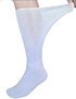 Extra Wide Socks for Lymphedema Swollen Feet Leg, Bariatric Socks, Medical Cast Sock, Diabetic Non Binding Socks – Neuropathy Swelling Feet Socks for Women Men(2 Pairs(White))