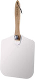 Premium Aluminum Pizza Peel With Foldable Oaken Handle, 12 x 14, Convenient To Store, Good Helper For Baking, Homemade Pizza And Bread