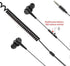 Avantree Long Cord Earbuds for TV & PC, 18ft / 5.5m Extension Cable Earphones with Mic & Extra Long Spring Coil Wire, Metal Stereo in-Ear Wired Bass Headphones for 3.5mm Audio Output Devices - HF027