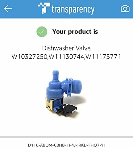 Dishwasher Valve W10327250,W11130744,W11175771