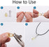 Fashewelry 480Pcs 5 Colors Bail Hook Pinch Clips Mixed Pendant Charm Clasps for Necklace Jewelry Making