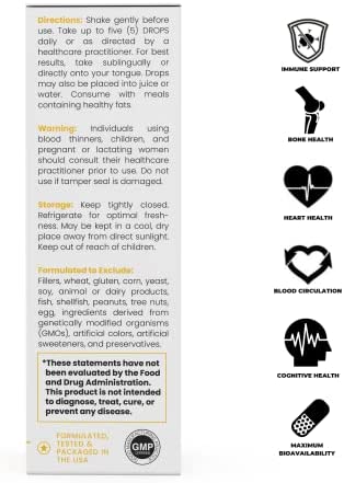 Vegan A-D-K “Full Spectrum" Drops for Best Absorption | 5 Drops Contain: 1,507 mcg Micellized A; 5,000 iu D3 "pureshine"; 500mcg vit K2 (MK4) & 180mcg vit K2 (MK7) "MenaQ7" | Tasteless & Odorless