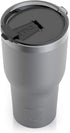 RTIC Tumbler, 30 oz, Graphite, Insulated Travel Stainless Steel Mug, Hot Or Cold Drinks, with Splash Proof Lid