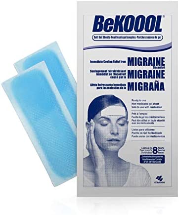 BeKOOOL Migraine Gel Sheets - 4 Count