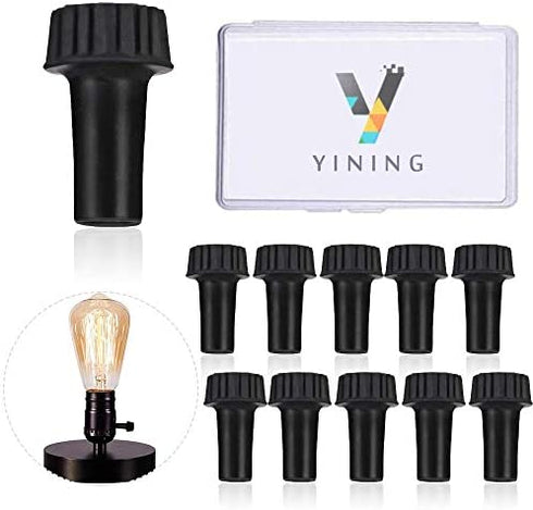 10 Pack Standard On/Off Replacement Light Lamp Turn Switch Knobs with Storage Case