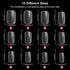 AORAEM Short Square Oval Nail Tips,240Pcs Full Matte Artificial Full Cover Soft Clear False Gel Nail Tips 10 Sizes with Box for Home DIY Nail Salon