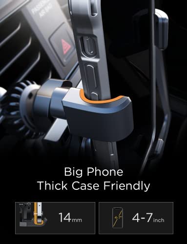 AINOPE Car Phone Holder Mount 2022 Upgrade Gravity Car Phone Mount with Newest Air Vent Clip Auto Lock Hands Free Cell Phone Holder Mount for Car Compatible for iPhone 14 Pro Max 13 12 & All Phones