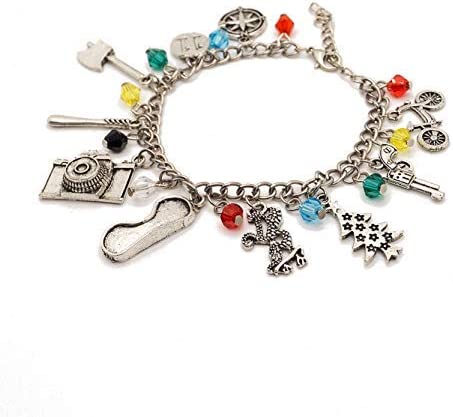 Stranger Things Bracelet Charm Light Jewelry Cosplay Bracelet Gift for Girls Teens Women Friends Stranger Things Bracelet in FREE JEWELRY VELVET POUCH