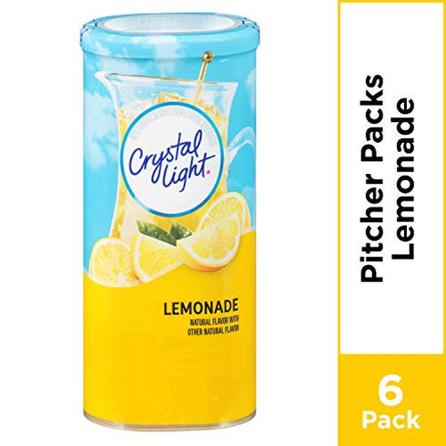 Crystal Light Lemonade Drink Mix, 6 ct Pitcher Packets