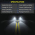 AUXLIGHT H11 H8 H9 LED Headlight Bulbs, 12000 Lumens Plug-N-Play Conversion Kit Replacement, Compatible with 2016 2017 2018 2019 2020 2021 Toyota Tacoma as High/Low Beam, 6000K Cool White (Pack of 2)