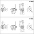 WOOCH Tubular Cam Lock Cabinet Lock,Keyed Alike Removable Key, 1-1/4" Cam and Offset Cam (1-1/8 Inch 90°, Chrome Finish, 4 Pack)