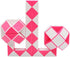 Mipartebo Magic Snake Cube Twist Puzzle 72 Wedges Large Size Twist Fidget Snake Toys Gift Party Favors for Kids Adults Teens Pink