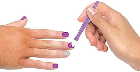 Blinger Ultimate Nail Wand Collection, Purple - Glam Your Nails with Sticker Sheets, 1 Step Process, No Drying, No Waiting – Nail Art for School, Parties, Special Occasions, Everyday Use – Exclusive