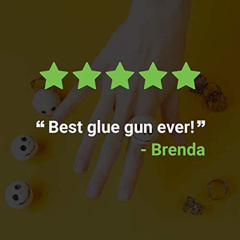 AdTech 0453 2-Temp Dual Temperature Hot Glue Gun Full Size, White