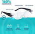 Zoom Vision Hands Free Magnifying Glasses with Light, 160% Magnification and dual LED lights, Includes Non Lighted Magnifying Glasses for Reading, Close Work and Crafts