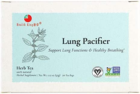 Health King Medicinal Teas Lung Pacifier Herb Tea Bags, 20 Count