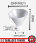 Adam's EZ-Fill Threaded Funnel - Twist On Empty Spray Bottle Refill Funnel | For Home, Car Detailing. Cleaning Supplies, Kitchen, Bath, Essential Oils, Powders | Universal Fit For Various Size Bottles