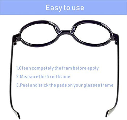 Silicone Eyeglass Nose Pads Sticky, Hypo-allergenic Adhesive Nose Grips for Glasses and Sunglasses 12 Pairs