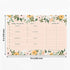 Bliss Collections Weekly Meal Planner, Blossom, Magnetic Family Meal Calendar and Notepad for your Fridge for Meal Prep, Grocery Lists, Notes, Tasks, To-Do List and Organization, 6"x9" (50 Sheets)