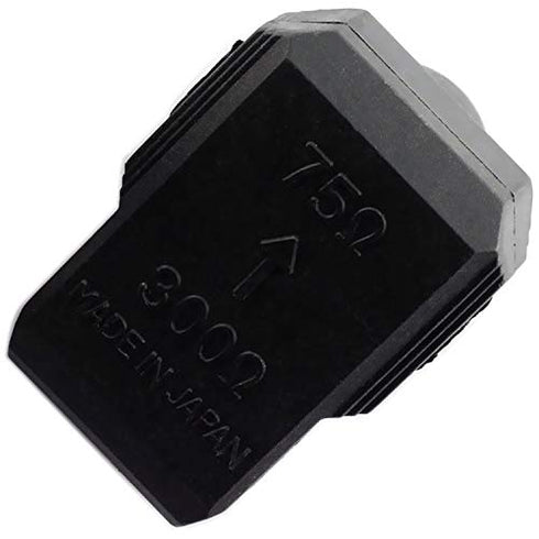 E-outstanding 2PCS Antenna Matching Transformer Connector 300 Ohm to 75 Ohm Quick Push-On Plug UHF VHF FM Converter Adapter