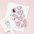J.west iPhone XR Case 6.1-inch Luxury Cute Pink Heart Design Sparkle Translucent Pearly-Lustre Love Pattern Print Flexible Slim Soft Silicone Rubber Protective Phone Case Cover for Girls Women