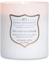 Manly Indulgence Sea Salt & Ginger Scented Jar Candle, Signature Collection, Soy Wax Blend, Wooden Wick, 15oz, White