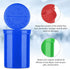 Empty Pill Bottles with Caps - Airtight 30 Dram Pop Top Bottles - Prescription Medicine Container - Multi Use for Herbs, Candy, Crafts, and More - 10 Pack Transparent Multi Color